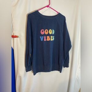Wildfox, Women's Good Vibes Small Sweatshirt, EUC